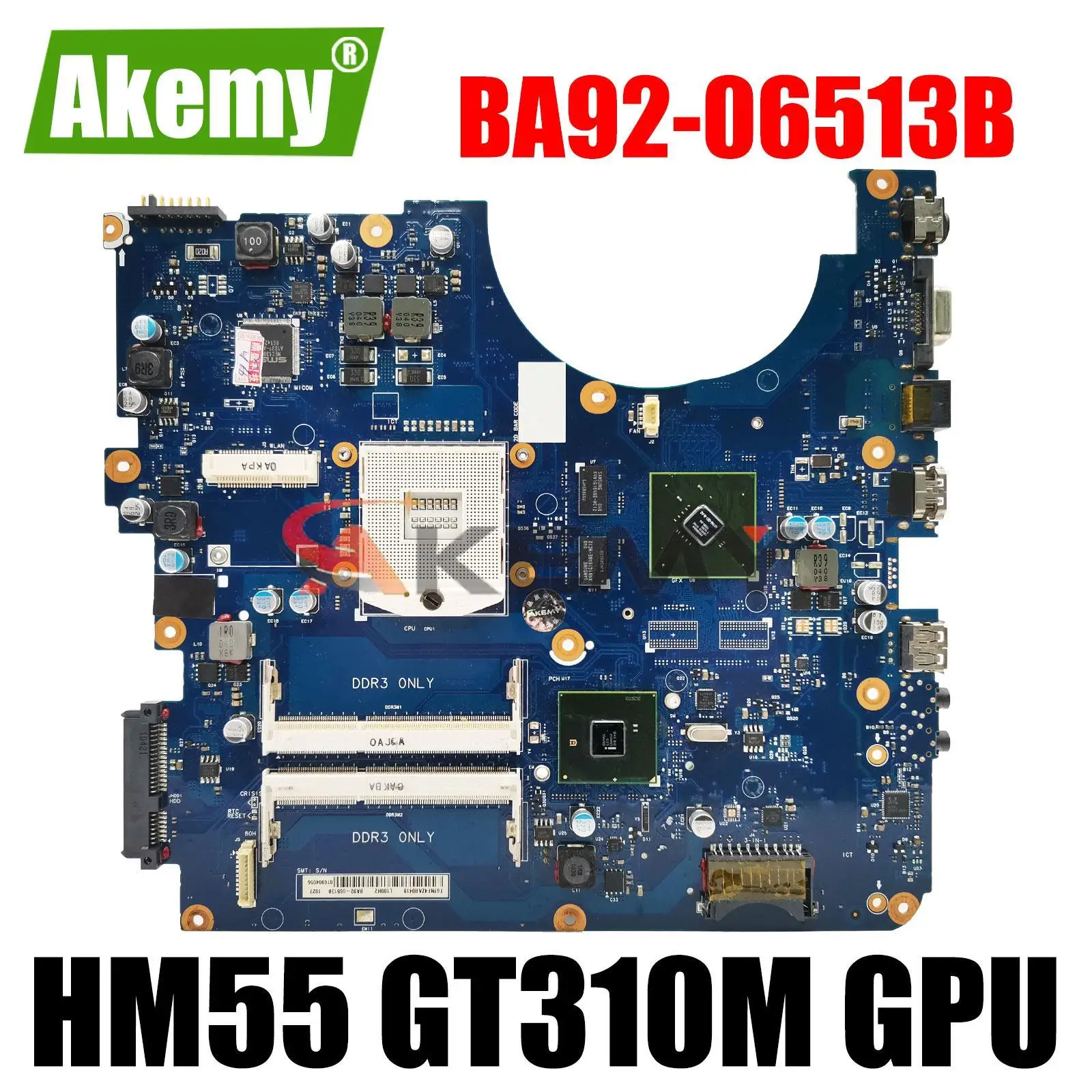 

For Samsung R580 NP-R580 Laptop Motherboard HM55 GT310M GPU BA92-06513A BA92-06513B BA92-06129A BA92-06129B BA92-06128A