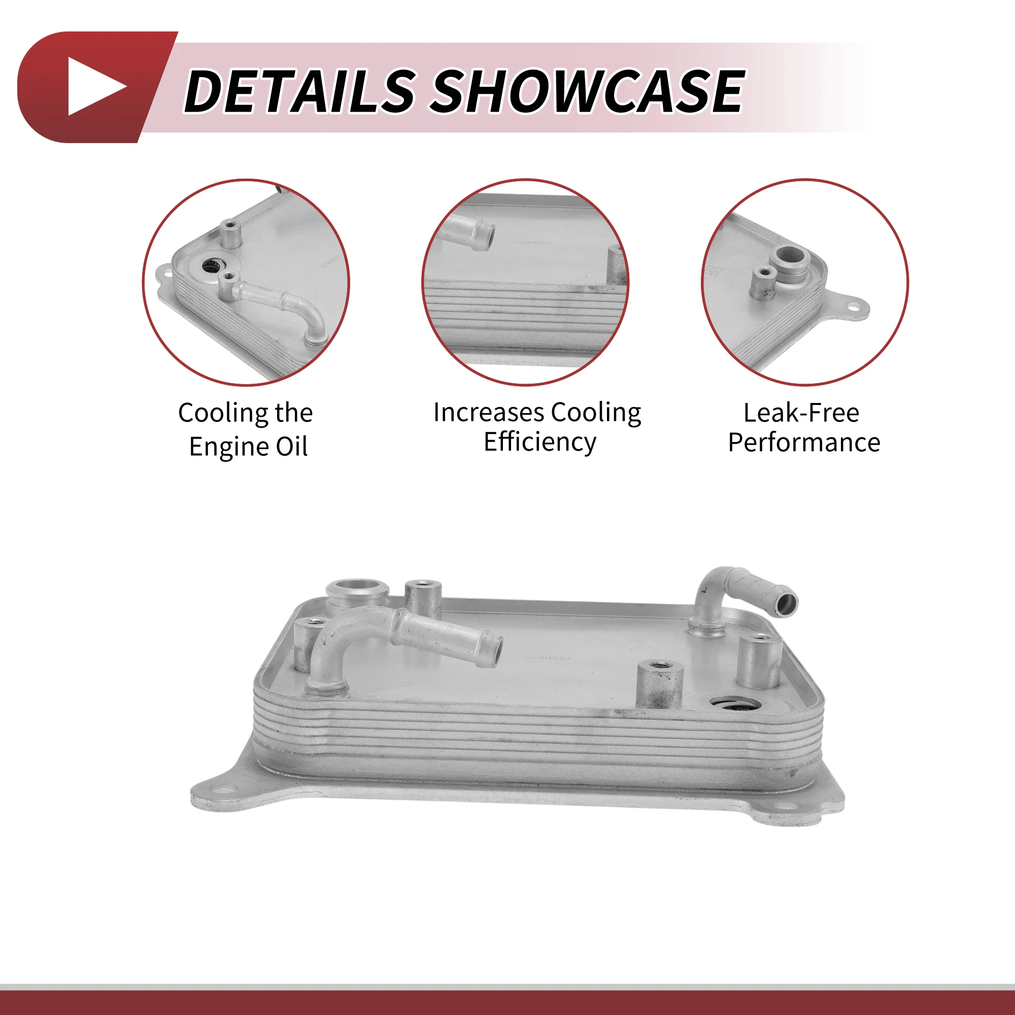 

UXCELL Engine Oil Cooler for Hyundai Sonata 2016-2019 L4 2.0L No.25620E6000 Aluminum Alloy 1 Pcs Car