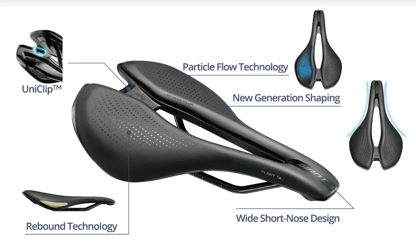 العملاق فليت SL السرج واسعة 155 مللي متر مقعد مريح كبير تنفيس لينة هلام الطريق الجبلية دراجة دراجة وسادة حصيرة خفيفة تنفس SELLE