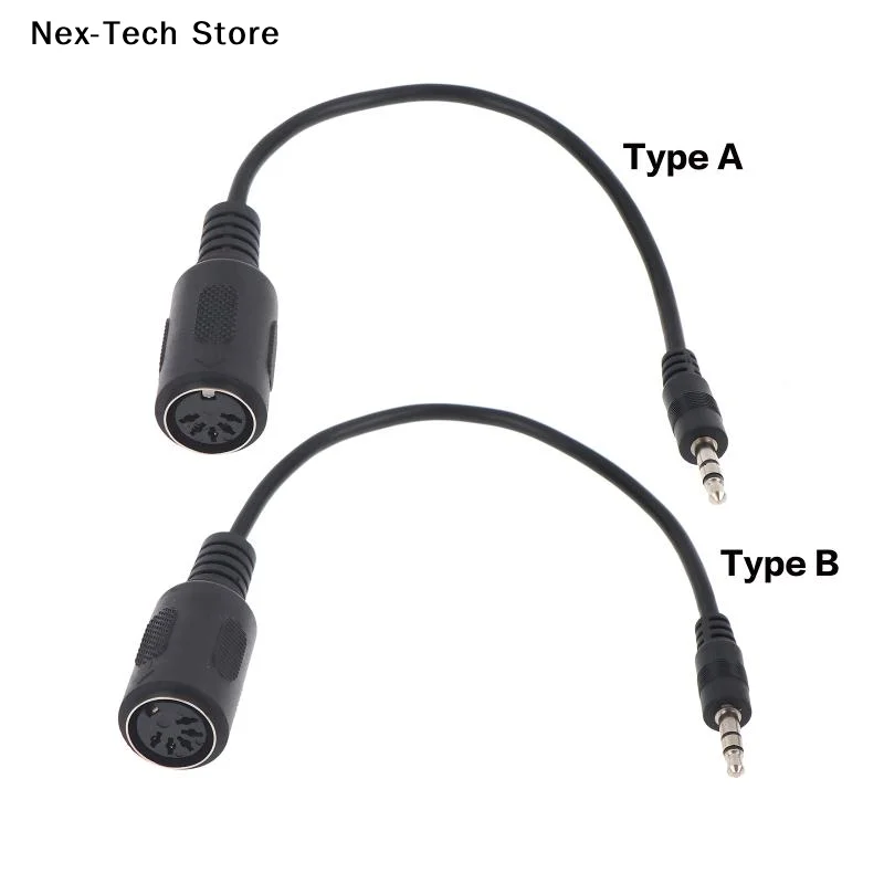 [NT] Cable convertidor MIDI Din 5 a TRS de 3,5 mm, adaptador de audio antiinterferencias para instrumentos musicales, dispositivo MIDI, uso en estudio [NT]