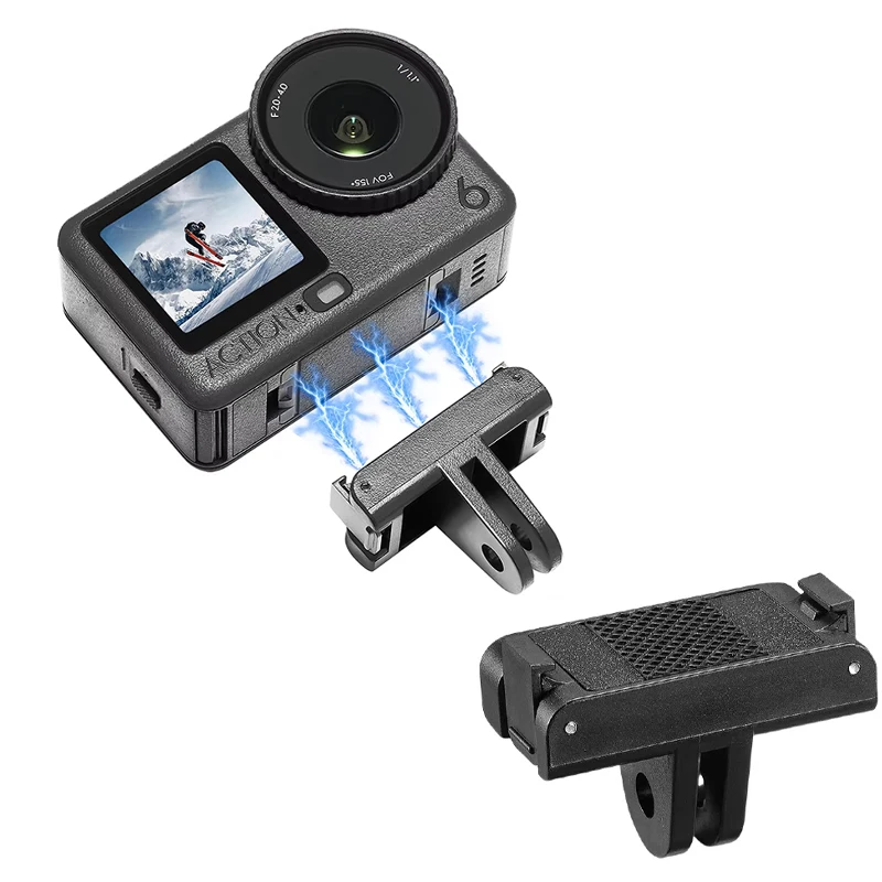 Adaptateur magnétique pour DJI OSMO Action 5 4 3, support de caméra, base, fixation rapide, support fixe pour DJI Osmo Action 5 Pro, accessoire