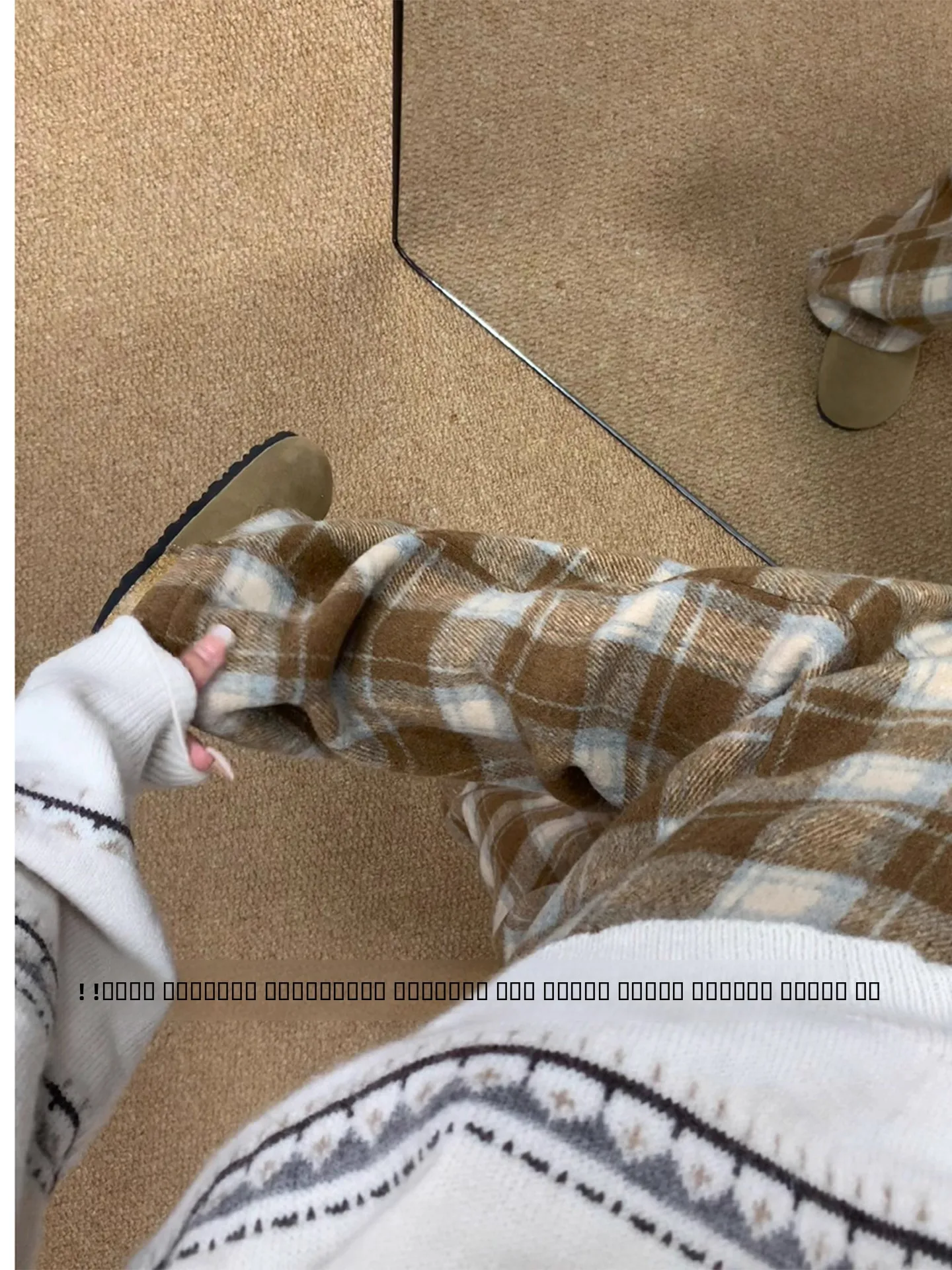 

Твидовые брюки в клетку для мужчин и женщин, осенне-зимние, утепленные флисом, широкие, свободного кроя, удобные, повседневные