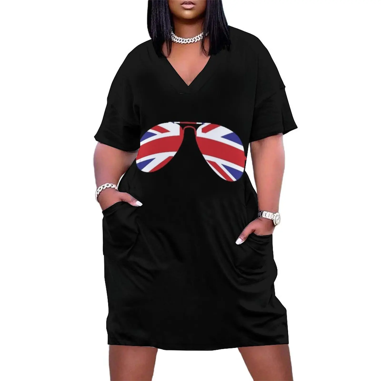 

Union Jack Loose Pocket Dress dresses summer dresses ladies 2025 summer wedding dresses for parties
