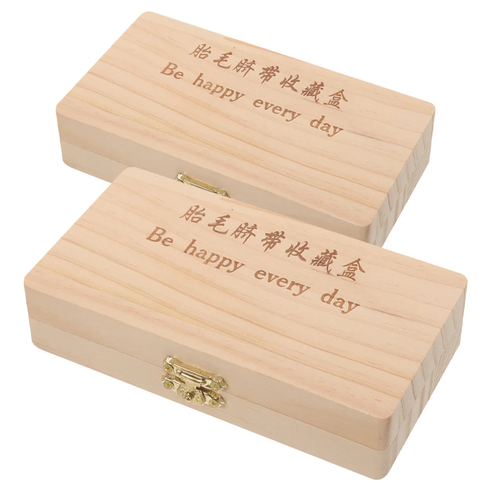 

Baby Keepsake Box Wooden Fetal Hair Teeth Storage Bottle Umbilical Cord First Haircut Newborn Keepsake Organizer