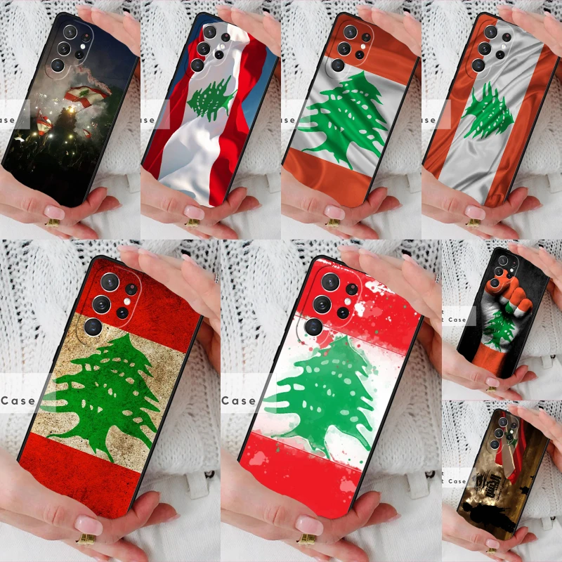Lebanon Flag Phone Cover Case for Samsung Galaxy S26 Ultra S20 FE Note 10 S24 S23 S21 S25 Plus S22