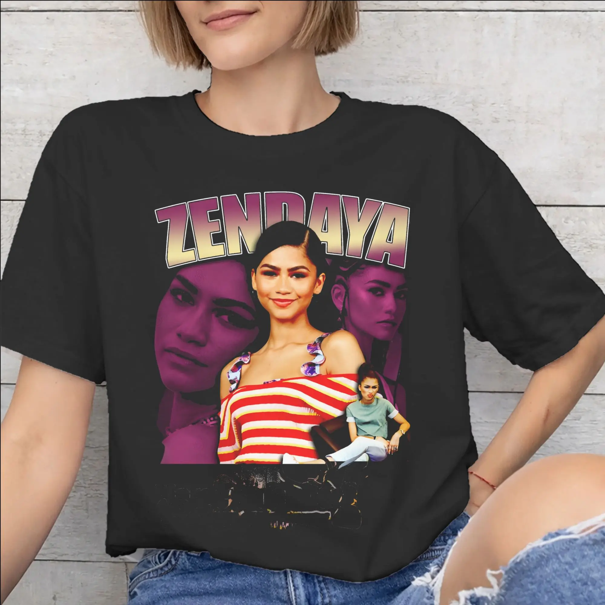 Ruby Rue Zendaya New Arrival T Shirts Men Women  100% Cotton  Tee Shirt Clothing