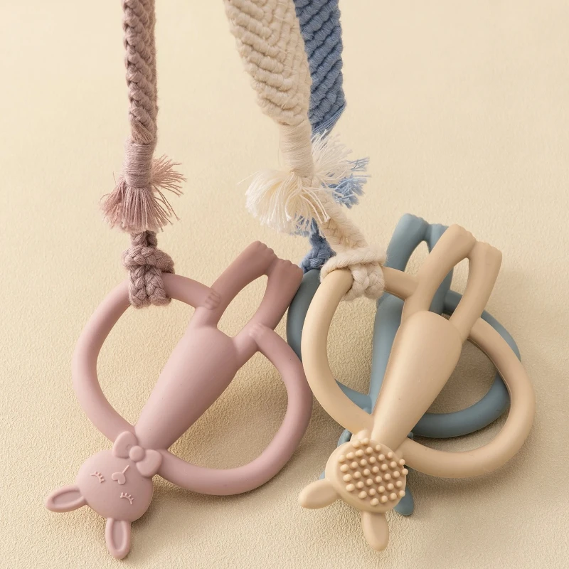 Color Kids 1PC Silicone Teethe - Baby Products Rabbit 评论和价格