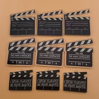 10pcs acrylic TV director props pendant, DIY jewelry making earrings necklace keychain accessories