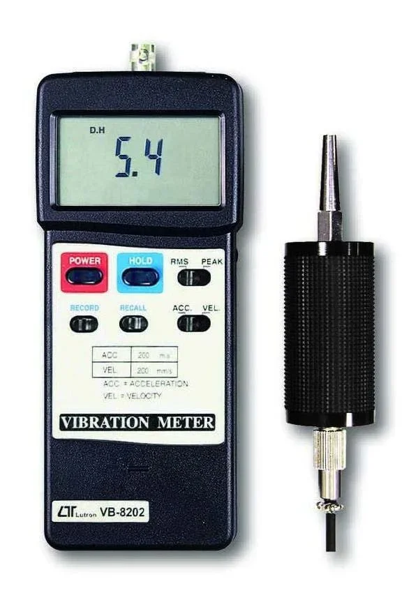 Lutron VB-8202 Vibration Meter Velocity: 200 mm/s  Acceleration:200 m/s^2  Frequency :10 Hz–1 kHz