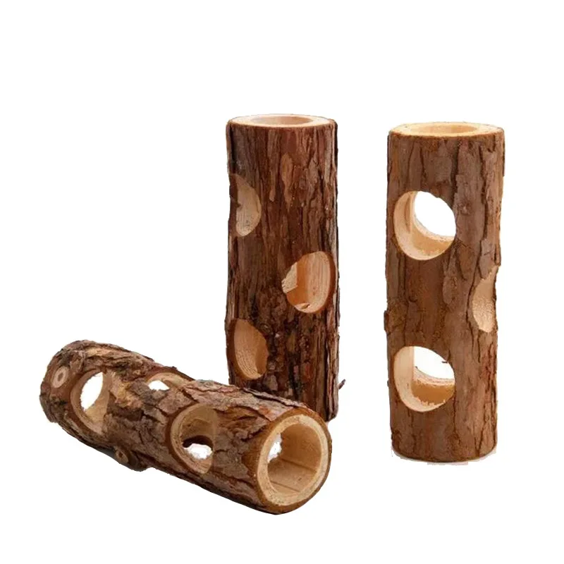 Brinquedo natural para animais de estimação, limpeza de moagem, brinquedo de mastigar, pequenos animais de estimação, brinquedos para hamster, coelho, produtos de moagem feitos de madeira de maçã