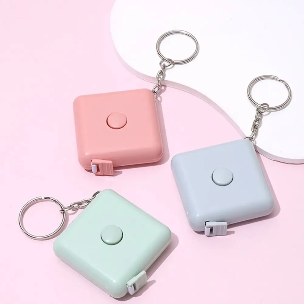 Automatic Square Body Metric Film Soft Tape Meter Ruler Tape Measure Measuring Ruler Measurements Tape