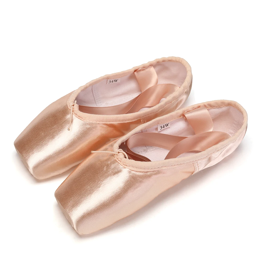 Child And Adult Ballet Dance Shoes Girls Ballet Pointe Shoes Professional With Ribbons Shoes Series Classic Woman Ballet Shoes