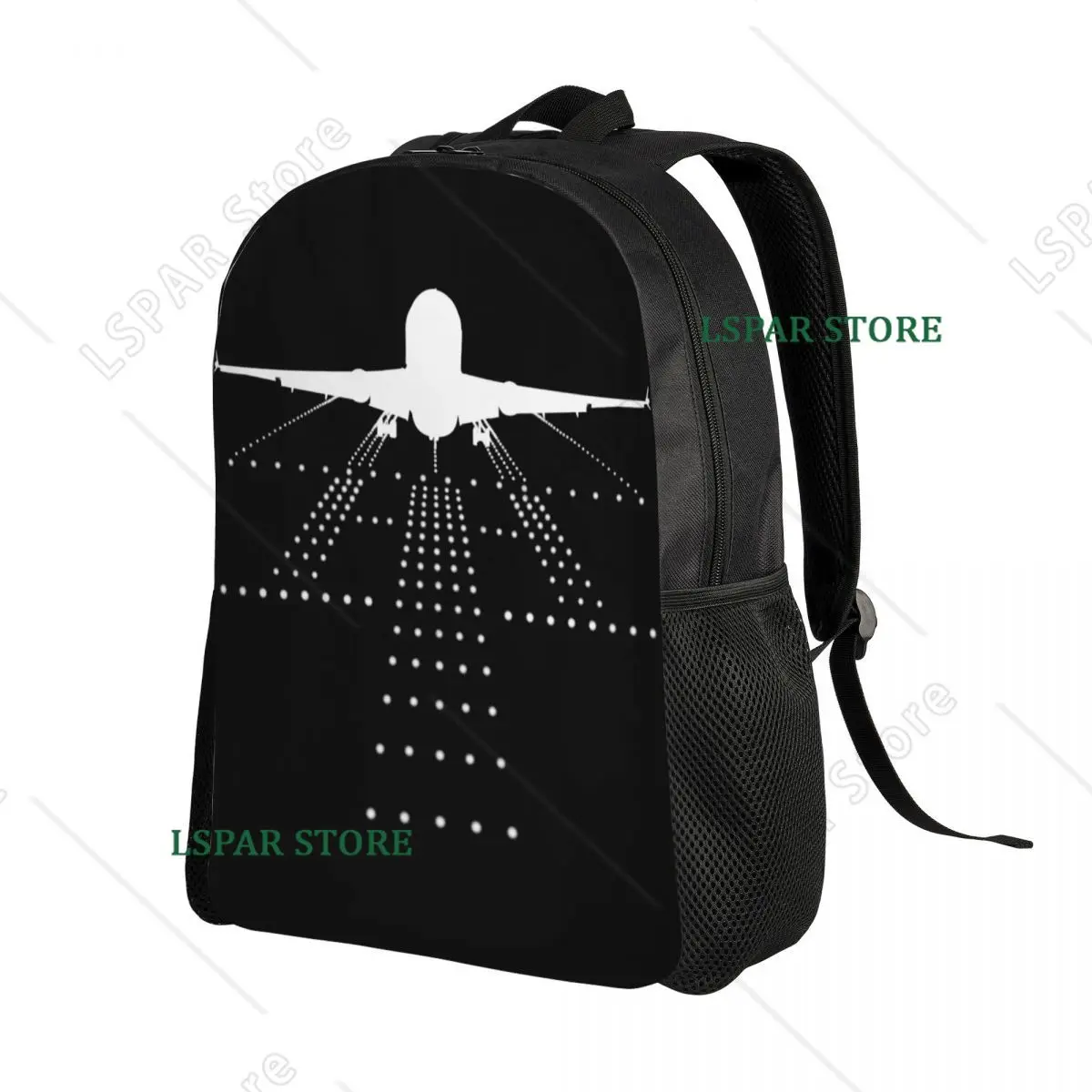 Custom Airplane Aviation Pilot Backpack for Women Men Water Resistant College School Plane Aviator Gift Bag Print Bookbags