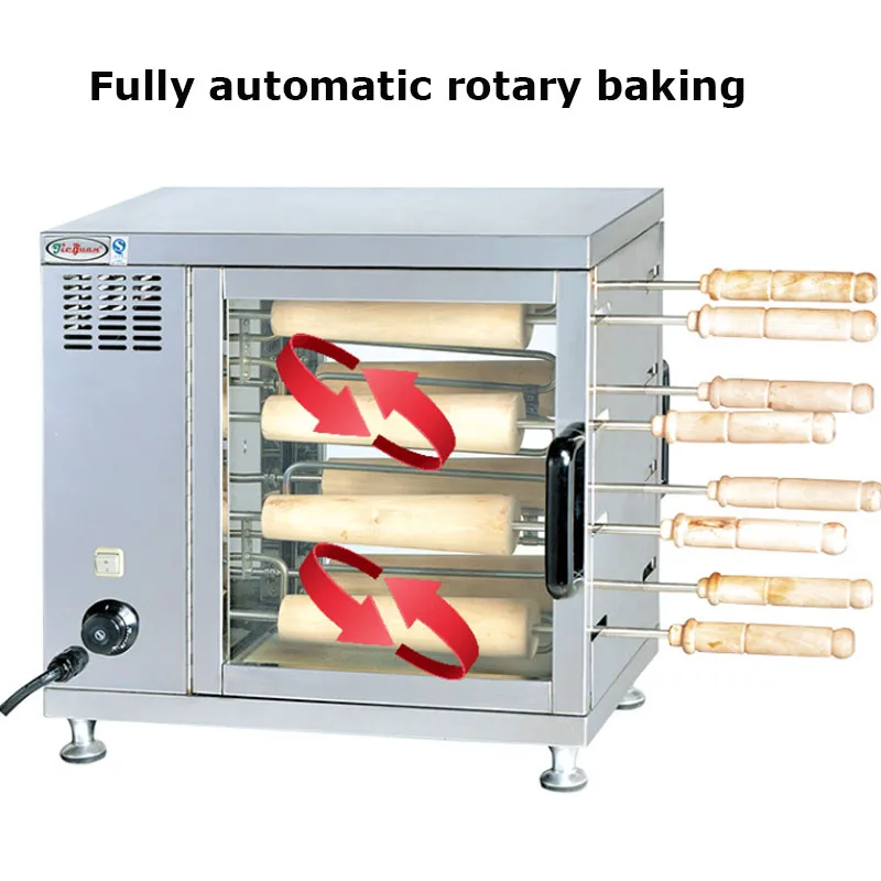 Chimney Cake Machine Commercial Toaster Food Processor Roll Bread Shop Kitchen Equipment Stainless Steel Dessert Sweet Bake Oven