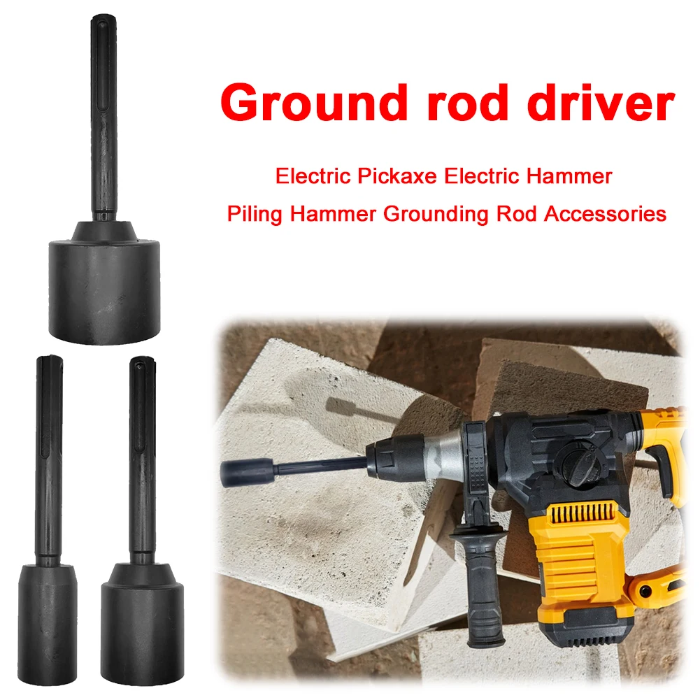 SDS MAX Ground Rod Driver Forged Steel Ground Rod Bits Driver Rods Drills Heavy Duty Ground Rod Bit Driver for Hammer Drill