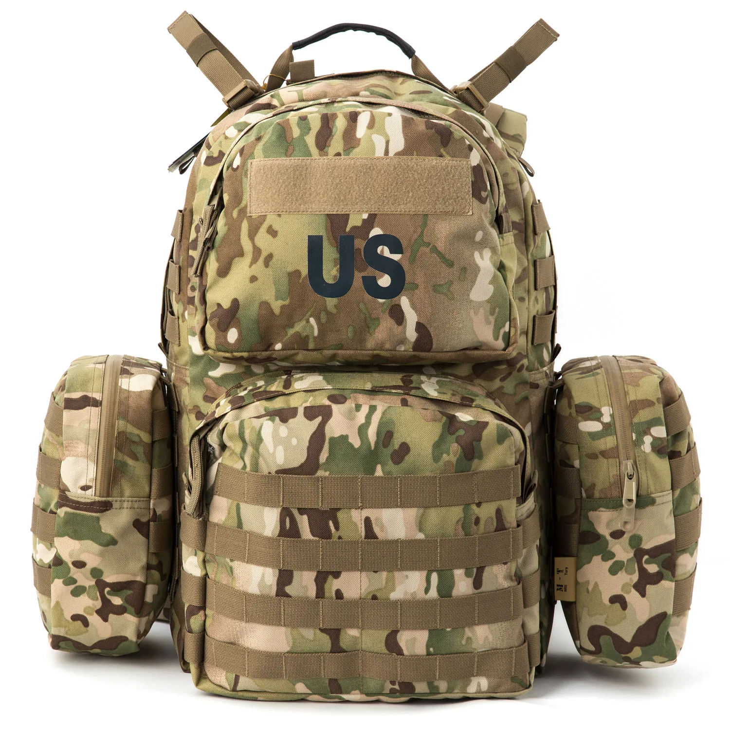 Akmax.cn Military Backpack Army Rucksack, MOLLE 2 Medium Tactical Assault Pack with Frame, Multicam