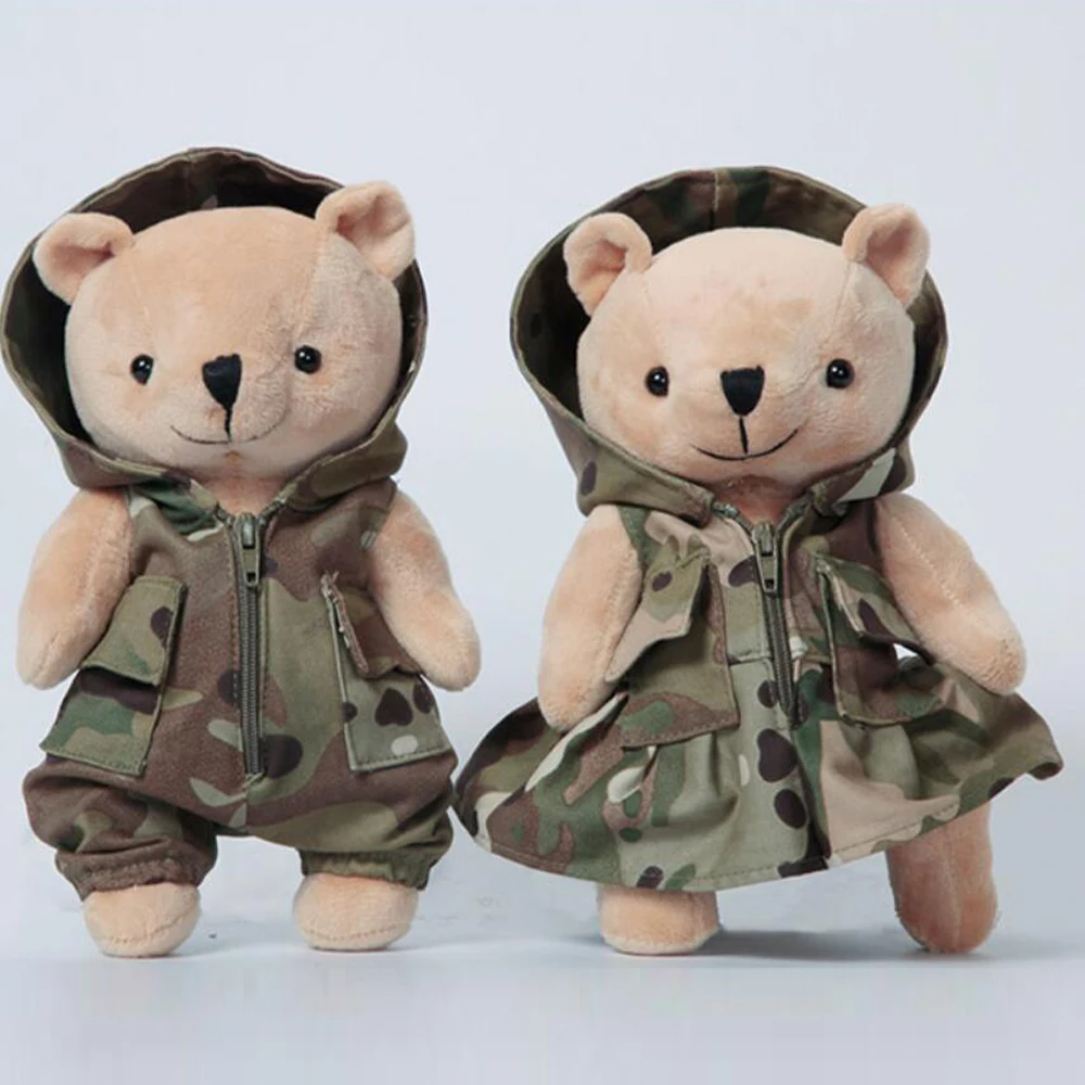 Tactical Bear  Fans Friends Couple Match Gift Multicam Camouflage Ornament Decoration Portable Detachable Toy Bear