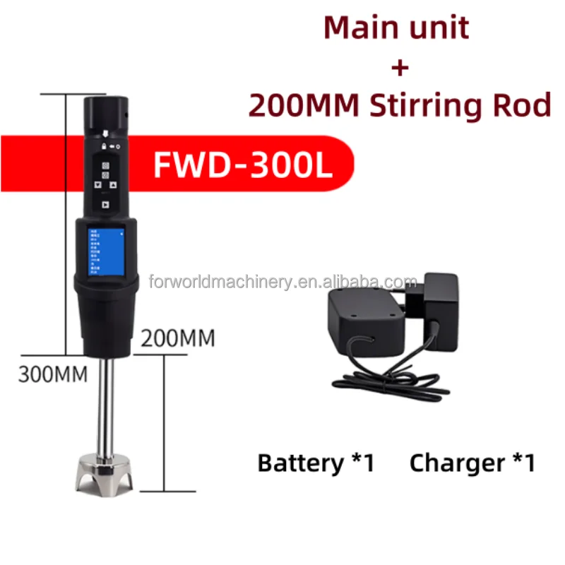 200/250 mm Rechargeable Hand Mixer Stick Blender Immersion Electric Hand Blender for Baking Puree Minced Meat Juice Soap