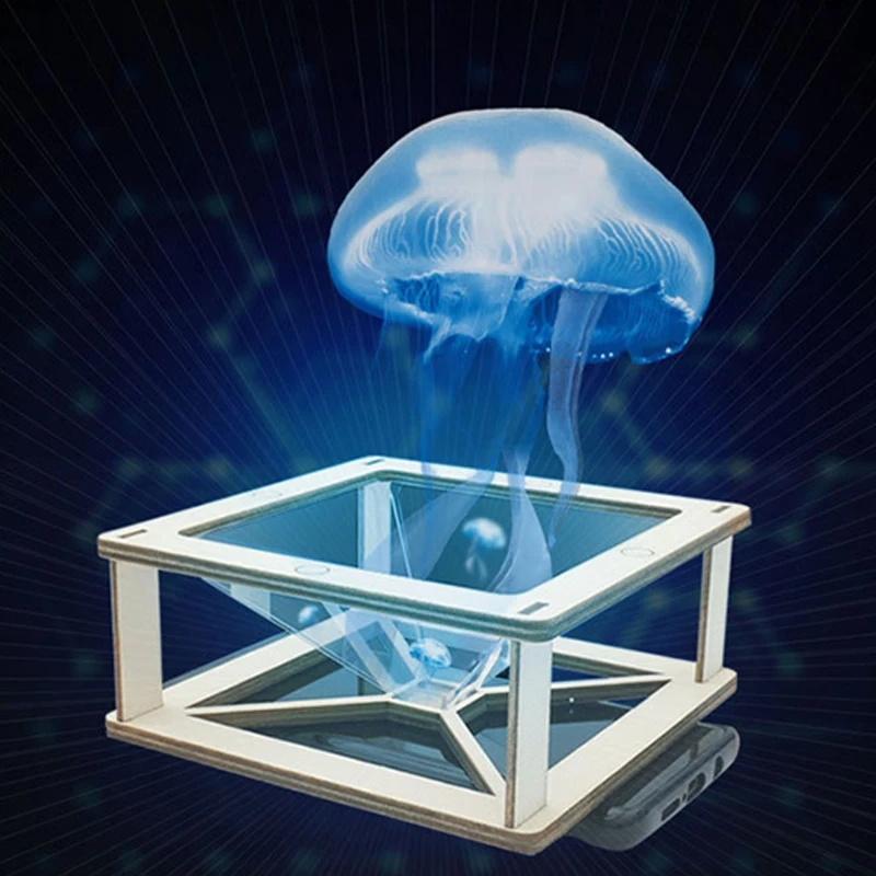 3D Hologram Pyramid Display Projector Video Stand Universal for mobile phone Child Science Education