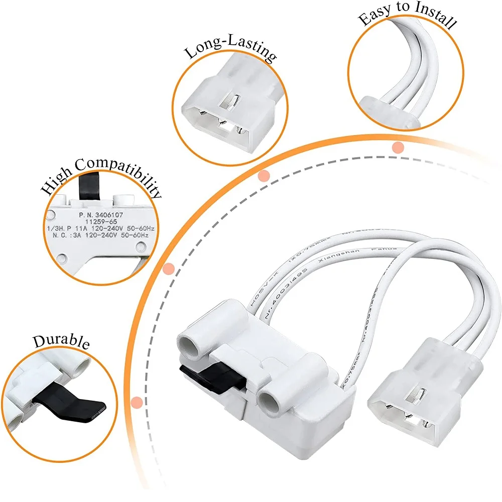 乾燥機付きドアスイッチ,ドローン用スペアドライヤー3406107 3405100 3405101 3406100 ps11741701 eap11741701