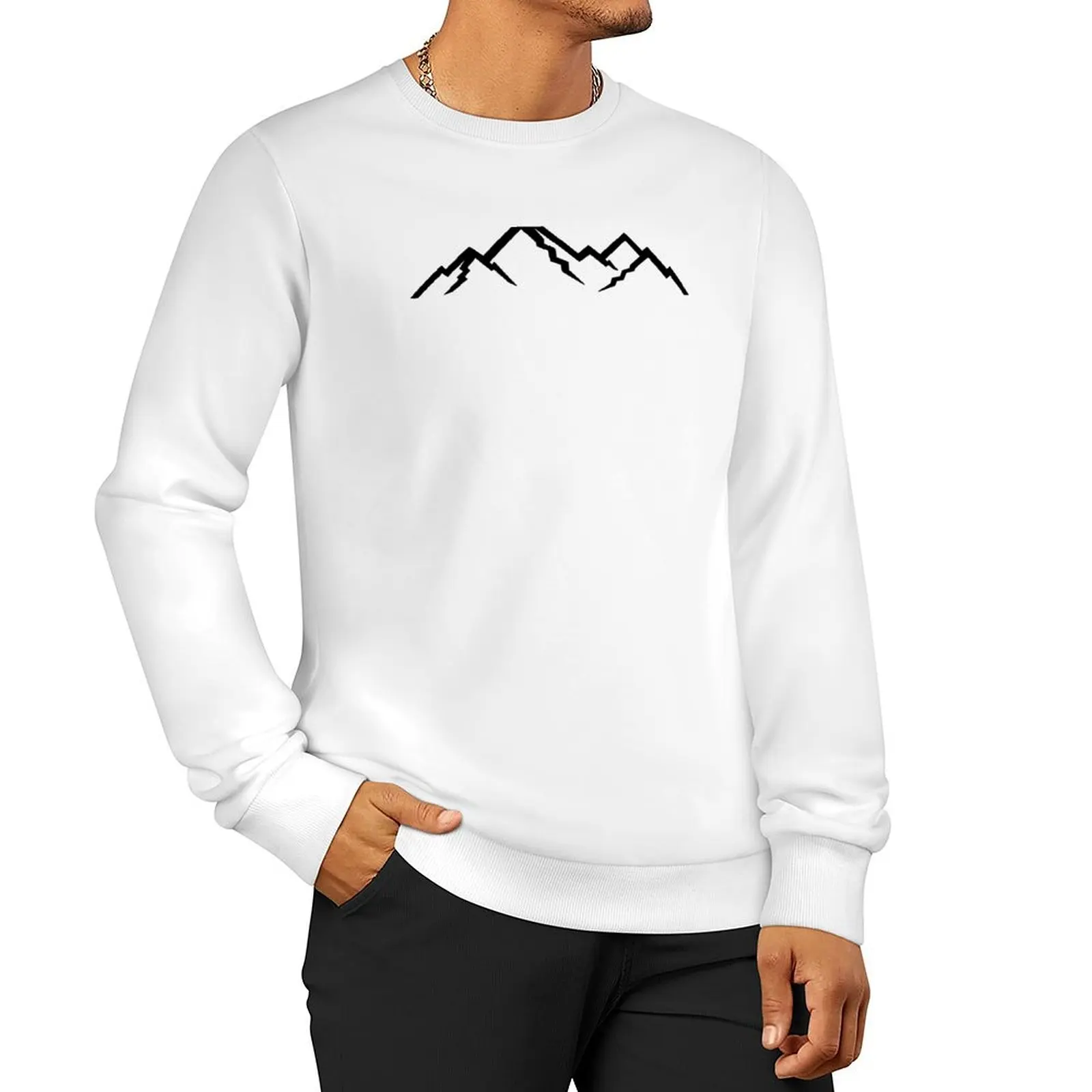 

Mountains Sweatshirt men's autumn clothes anime clothes men's sweatshirt