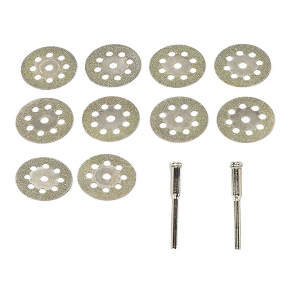 10Pcs Diamond Cutting Discs Mini Ultrathin Cut Off Wheels for Rotary Tools 30mm Gems Metal Glass Ceramic Porcelain Tiles Carbide