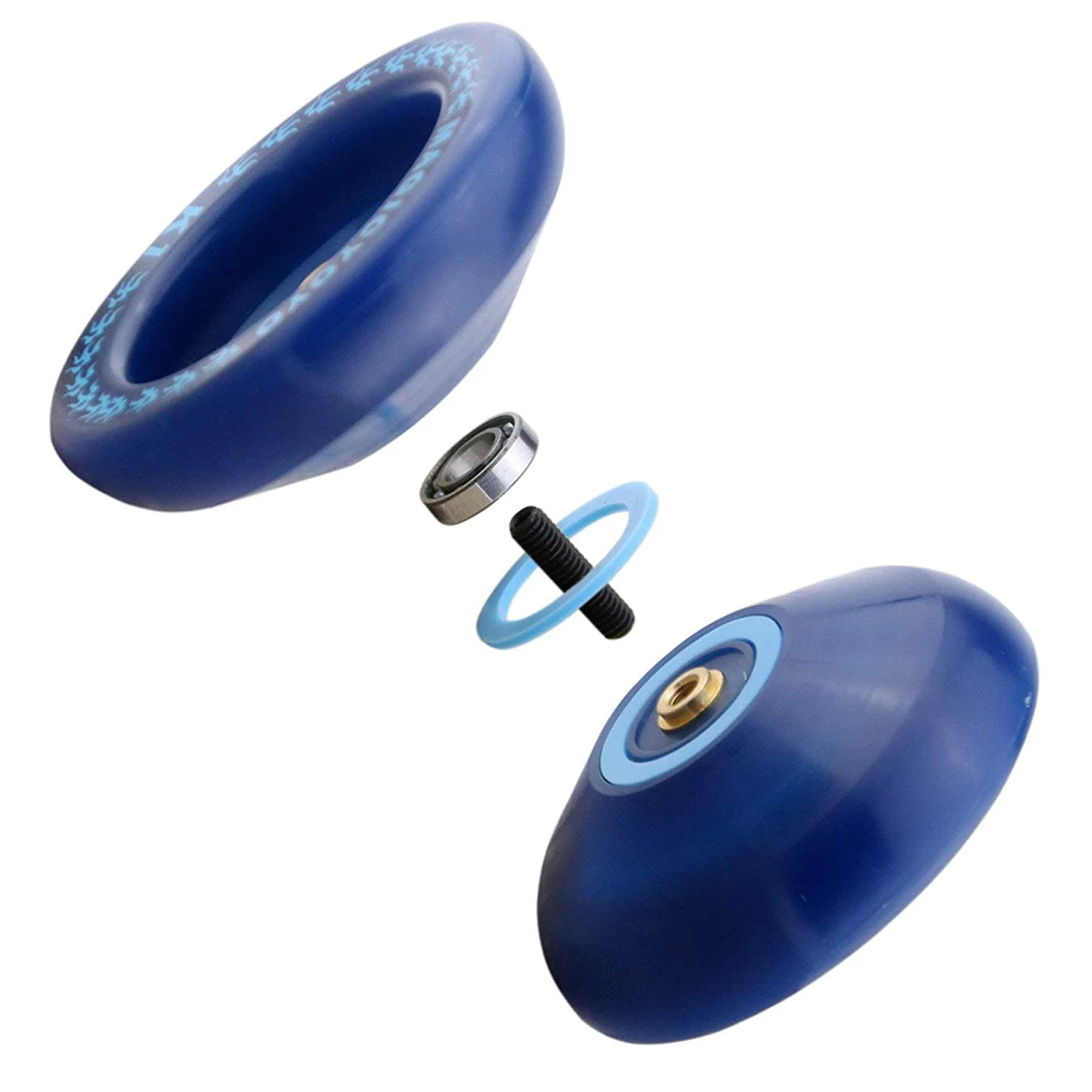 Responsive YoYo K1-Plus with Yoyo Sack + 5 Strings and Yo-Yo Glove Gif,Blue