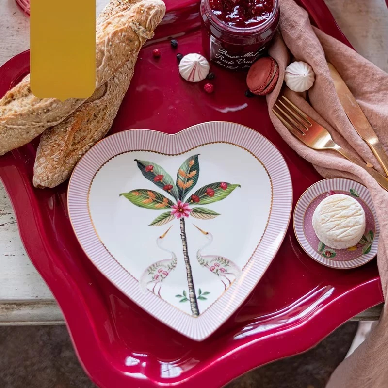 Garden Plate Bowl Gift Box Tableware Household Girlfriend Gift