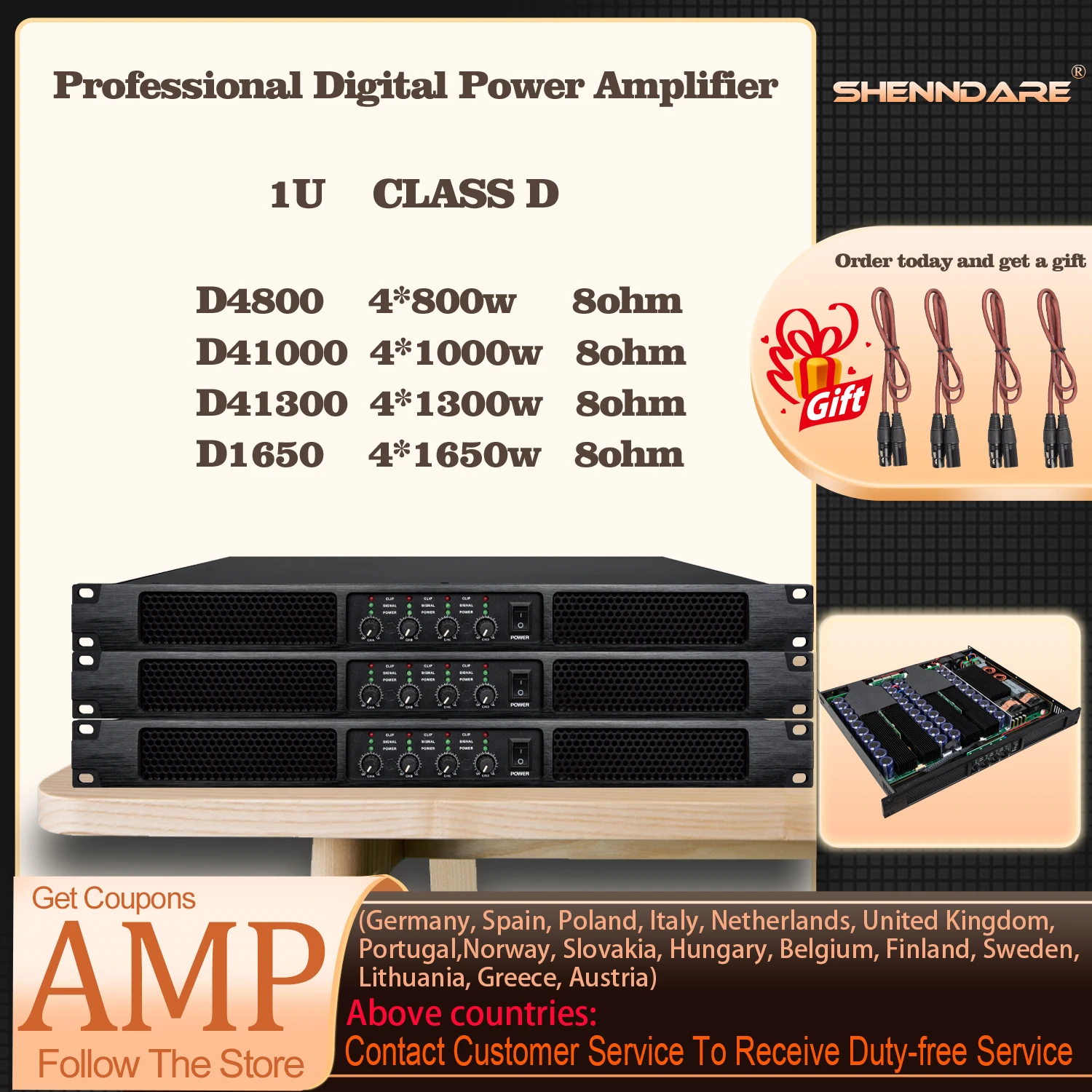 

Digital Audio Power Amplifier Professional 4 Channel 4x1650w Subwoofer Preamplifier DJ Line Array Speaker Stereo Sound Amplifier