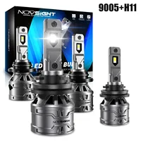 NOVSIGHT 2PCS 9005 2PCS H11 Led Headlight Bulbs High Low Beam Car Lamp 60W 13000LM 6500K White Plug and Play Car Headlight Bulbs