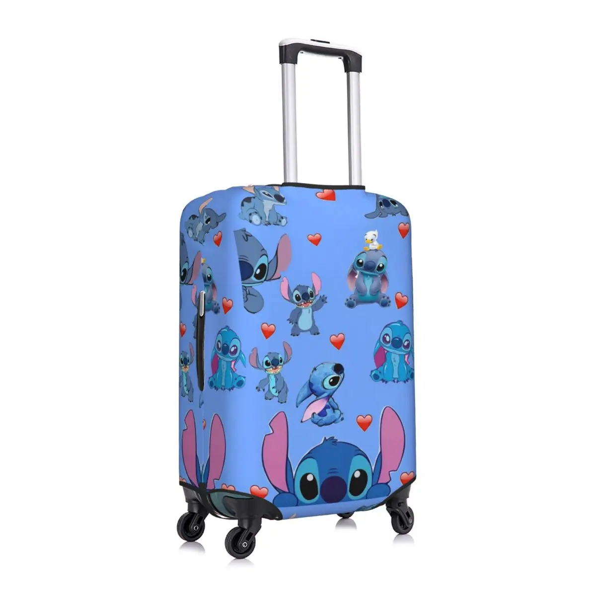 Cute Stitch Pattern Suitcase Cover Vacation Business Elastic Luggage Case Protection