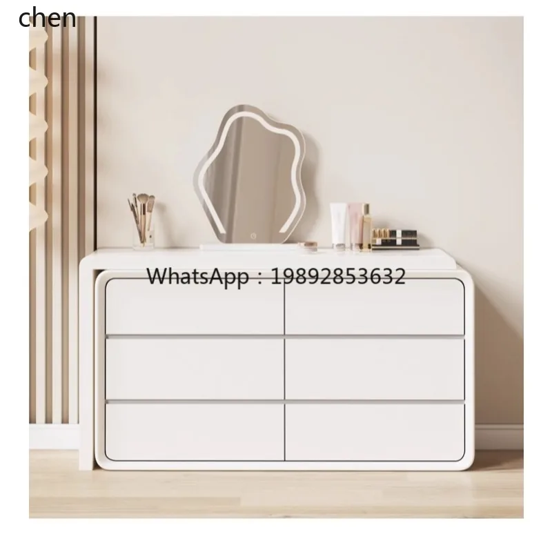 AA  Computer Desk Dressing Table Chest of Drawers Integrated Lig Luxury High-end Solid Wood Long Table