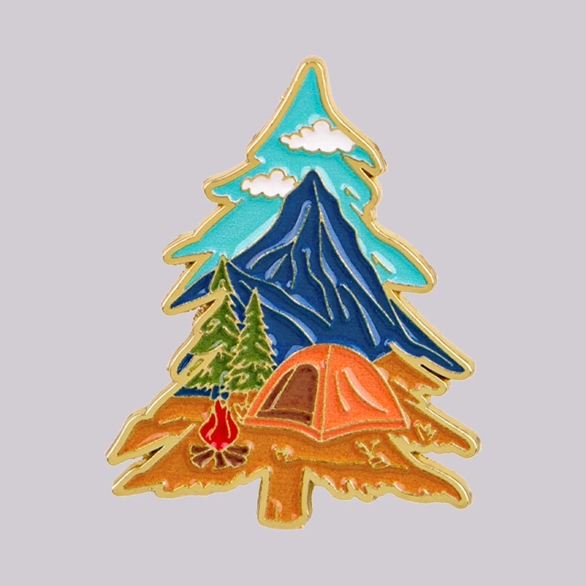 Camping Enamel Pin …