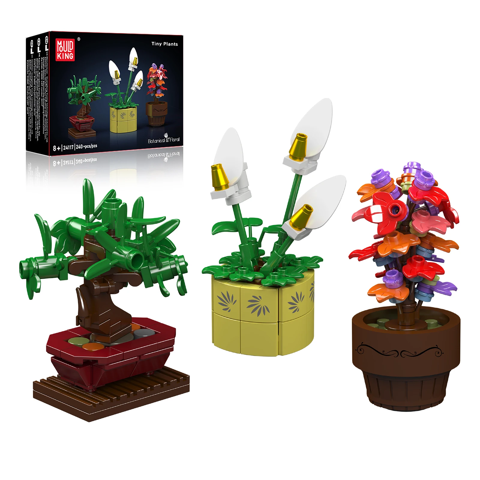 

Mold King DIY набор строительных блоков в горшке, креативный домашний декор, развивающая игрушка STEM, идеальный подарок на день рождения, Рождество для детей и взрослых