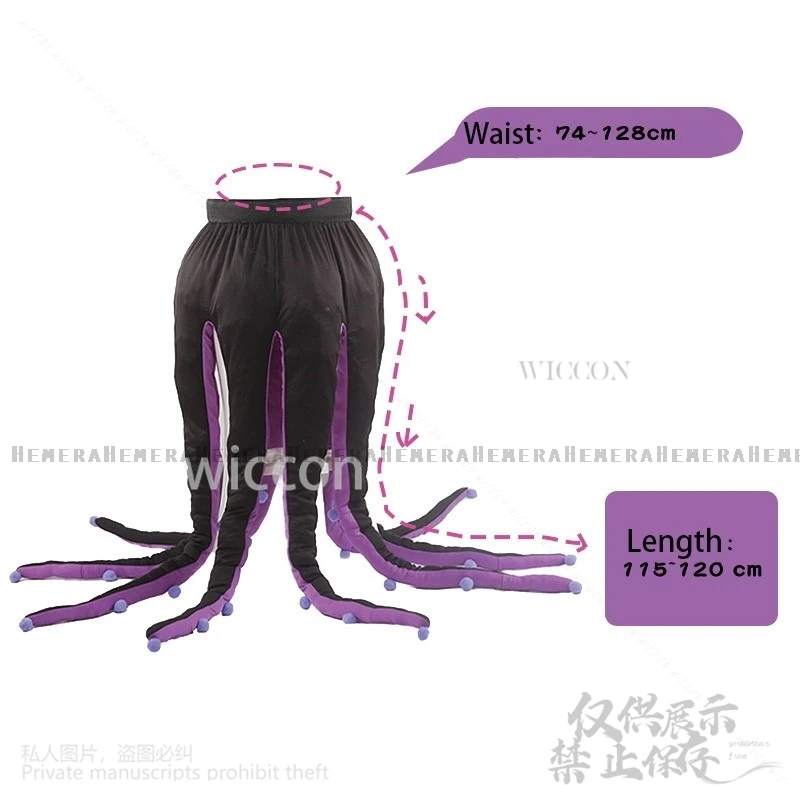 2024 Women Octopus Halloween Costume Black Purple Long Tentacles Sexy Lolita 할로윈복장 Skirt Anime Halloween Kids Women Costume Cos