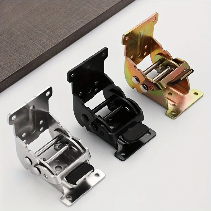 2/4 Stück faltbare Halterung, selbstsichernde Scharnier-Hardware mit Schrauben, Verlängerungsunterstützung für Tischbeine, Bettbein, Werkbank, Schwarz