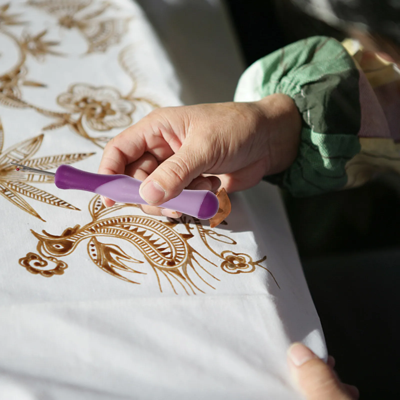 

2Pcs Sewing Seam Ripper Kit Wear Resistant Thread Cutter Easy Locate Tool for Removing Unwanted Stitches Thread Trimming