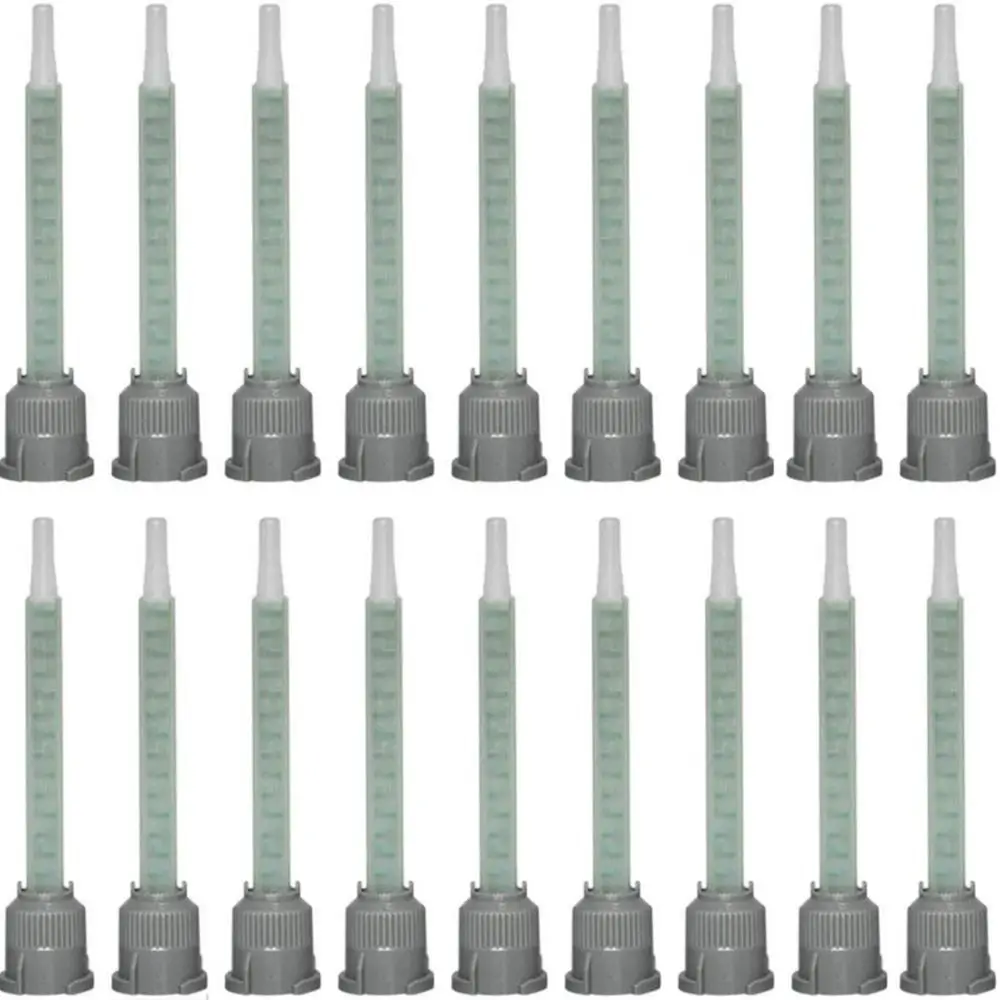

1:1Ratio Plastic Epoxy Mixing Nozzle Tip Resin 20 Pieces Mixer Tubes Static Mixer Mixer Adhesive Gun