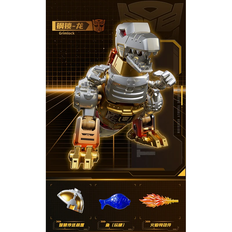 Original Transformers Animation Movie Peripheral Toys Grimlock Slag Optimus Prime Assembly Movable Model Figure Collection