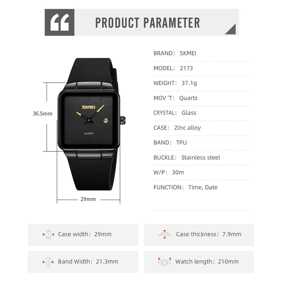 Relojes SKMEI de cuarzo para tiempo al aire libre a la moda para hombre, relojes de pulsera simples informales para mujer, reloj deportivo Clcok resistente al agua 3Bar para hombres y mujeres