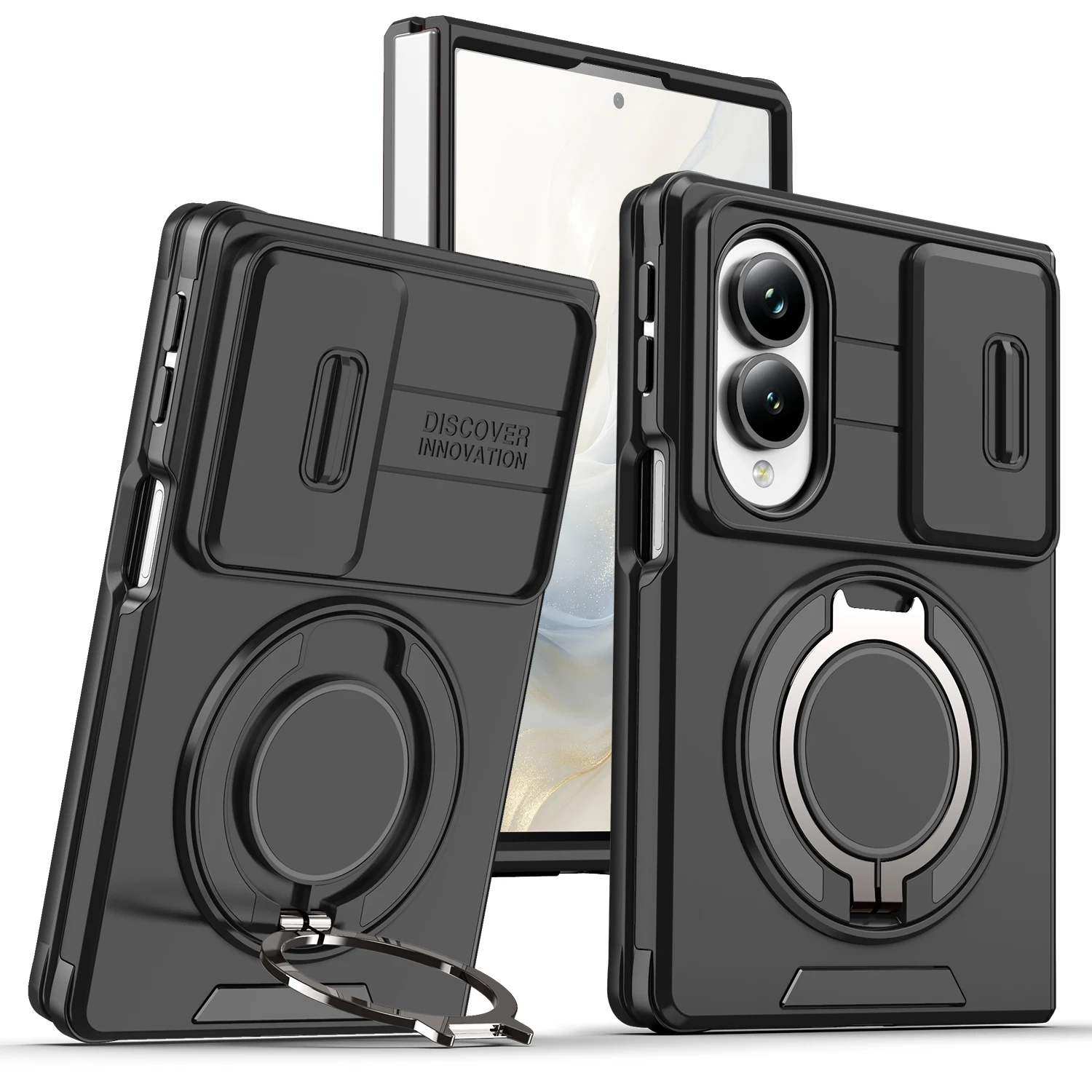 360 ° Rotating Bracket Folding Magnetic Phone Case, For Samsung Galaxy Z Fold8 Wide 7  Anti Drop And Shockproof Protective Cover
