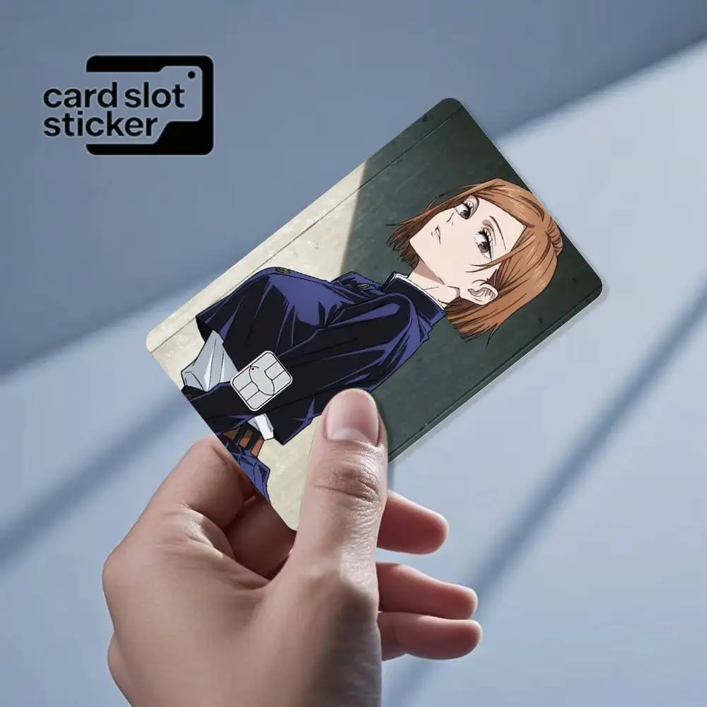 Cartoon  N-Nobara Kugisaki  Credit Card HD Stickers Game Card Decal Small Chip Waterproof Sticker Gift