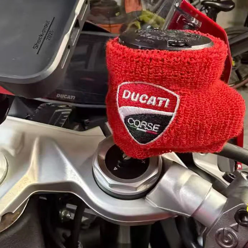 Motorcycle Fluid Reservoir Cover Oil Cup Sock For Ducati Monster 400 620 695 696 750 795 796 821 937 Multistrada 950 1000 1100