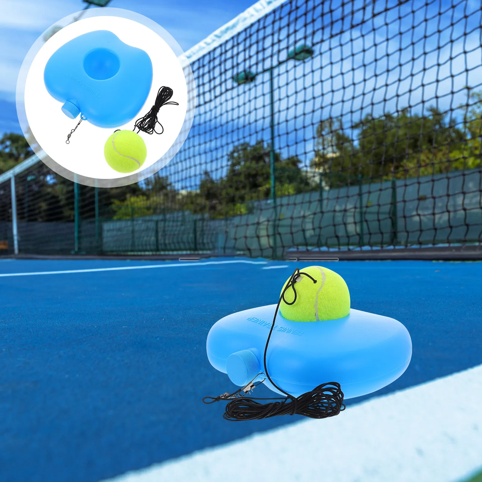 

1Set Tennis Training Kit Premium Tennis Training Base Sports Accessory for Indoor Outdoor Practice Improve Reflex Coordination