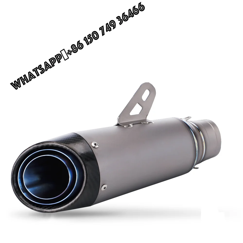 Titanium Alloy 51MM 60MM Universal Motorcycle Exhaust Pipe Scooter Escape Muffler DB Killer for Z400 R3 MT07 CBR650R C23