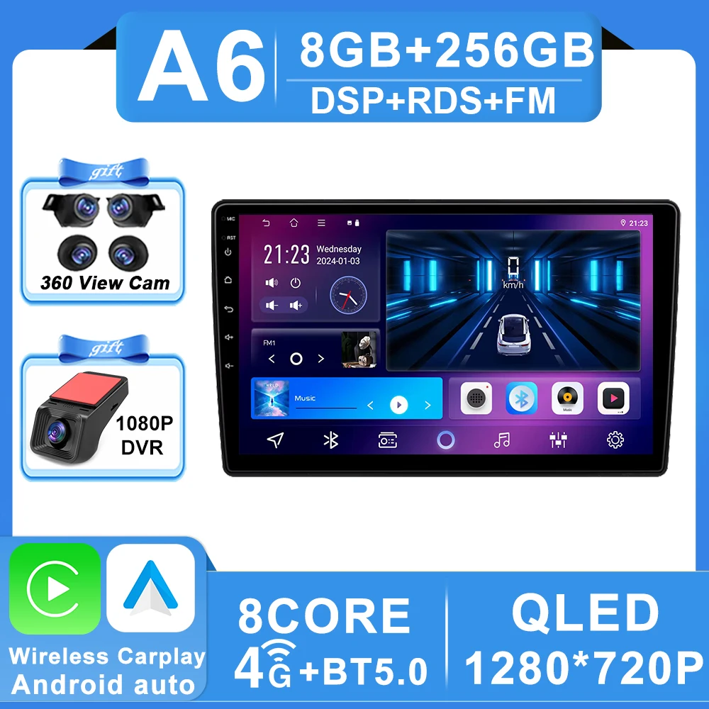 Android 16 Carplay Video Voor Citroen C5 X7 III Autoradio GPS Navigatie Stereo 4G Wifi Auto Monitor DVD Bluetooth Geen 2din DSP 2k