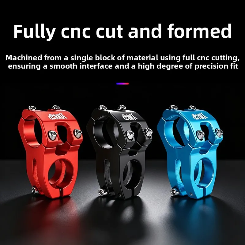 Bicycle Aluminum Alloy Handle Stand Short Handle Stand Front Fork Head Tube CNC Hollow Riser Mountain Bike Handlebar Stand