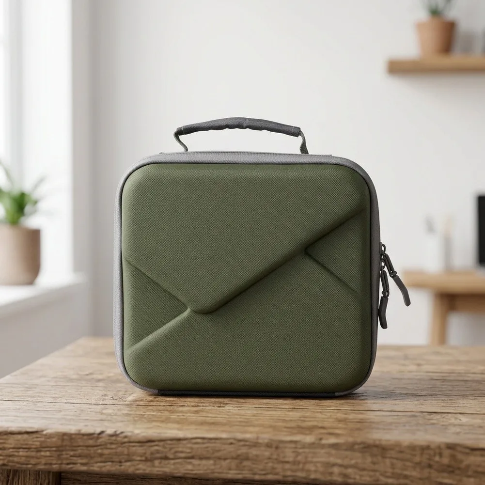 Dark Green EVA Hard Storage Case With Strap Dustproof Drop Resistant Carrying Bag For Canon For Selphy CP1500 CP1300 CP1200
