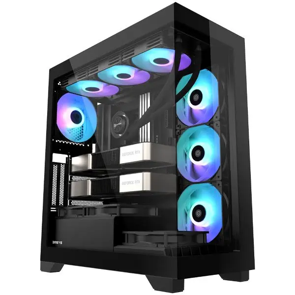 3RSYS K400 REBUS (Black) MIDDER TOWER PC Case