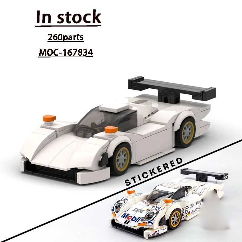 

MOC-167834 Новый классический GTR суперкар гоночный строительный блок модель •260 деталей для мальчиков и детей на день рождения строительный блок игрушка в подарок